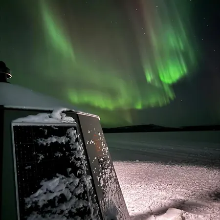 Unique Warm Glass Igloo On A Frozen In Ivalo * إيناري