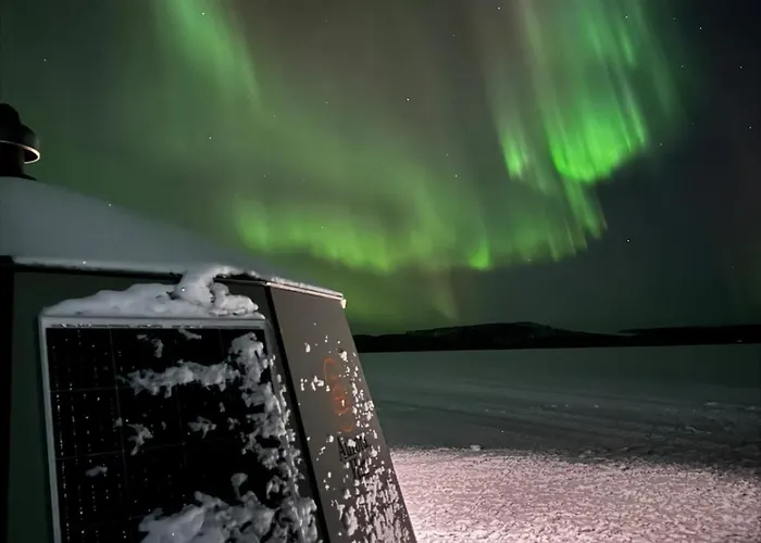 Unique Warm Glass Igloo On A Frozen In Ivalo * Inari